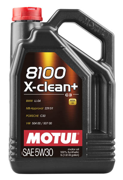Моторное масло MOTUL 8100 X-clean+ 5W30  (5 л.)