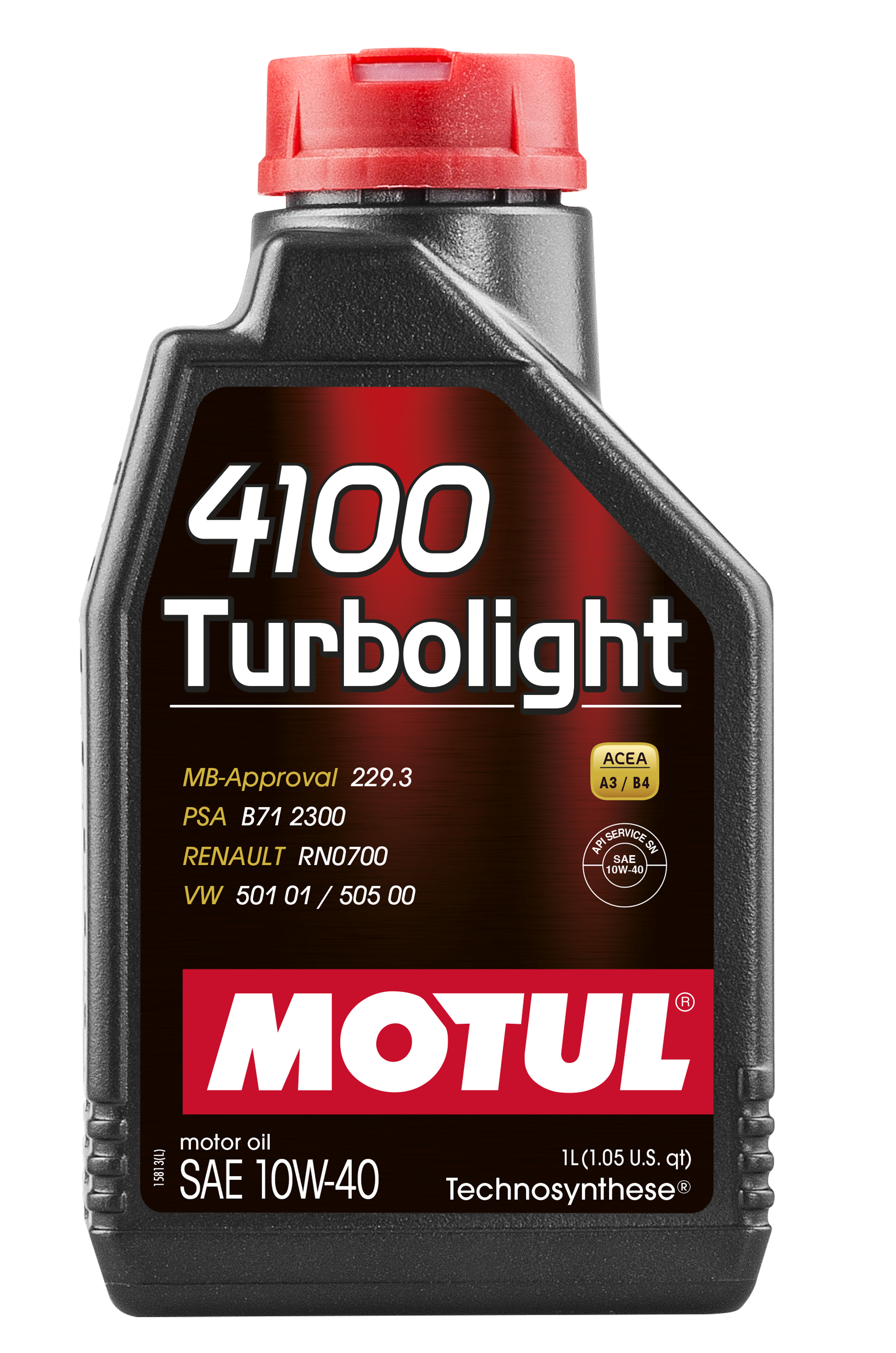 Моторное масло MOTUL 4100 Turbolight10W40  (1 л.)
